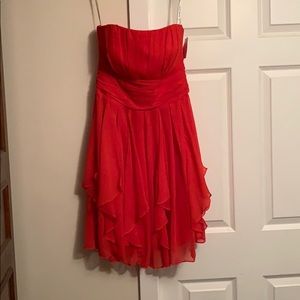David’s Bridal Short Strapless Dress